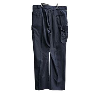 Elbeco Navy Blue Cargo Work Uniform Pants, Unhemmed, Size 40